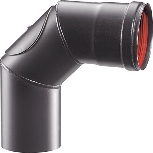 Curva a gomito da 90° per canna fumaria stufa a pellet in acciaio