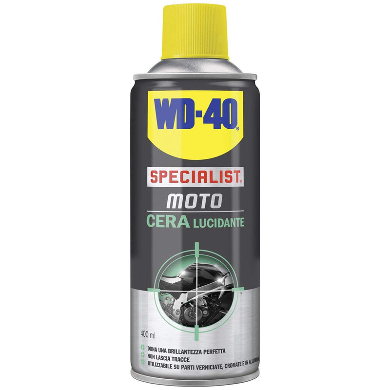Wd-40 cera lucidante spray moto ml 400 specialist finitura lucida facile applicazione