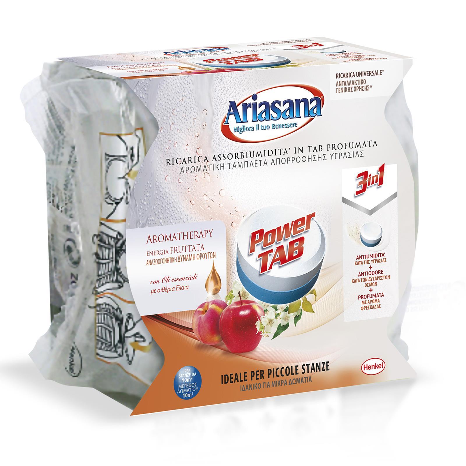 RICARICA ARIASANA ASSORBIUMIDITA' DEUMIDIFICATORE POWER MICRO TAB FRUIT 300g
