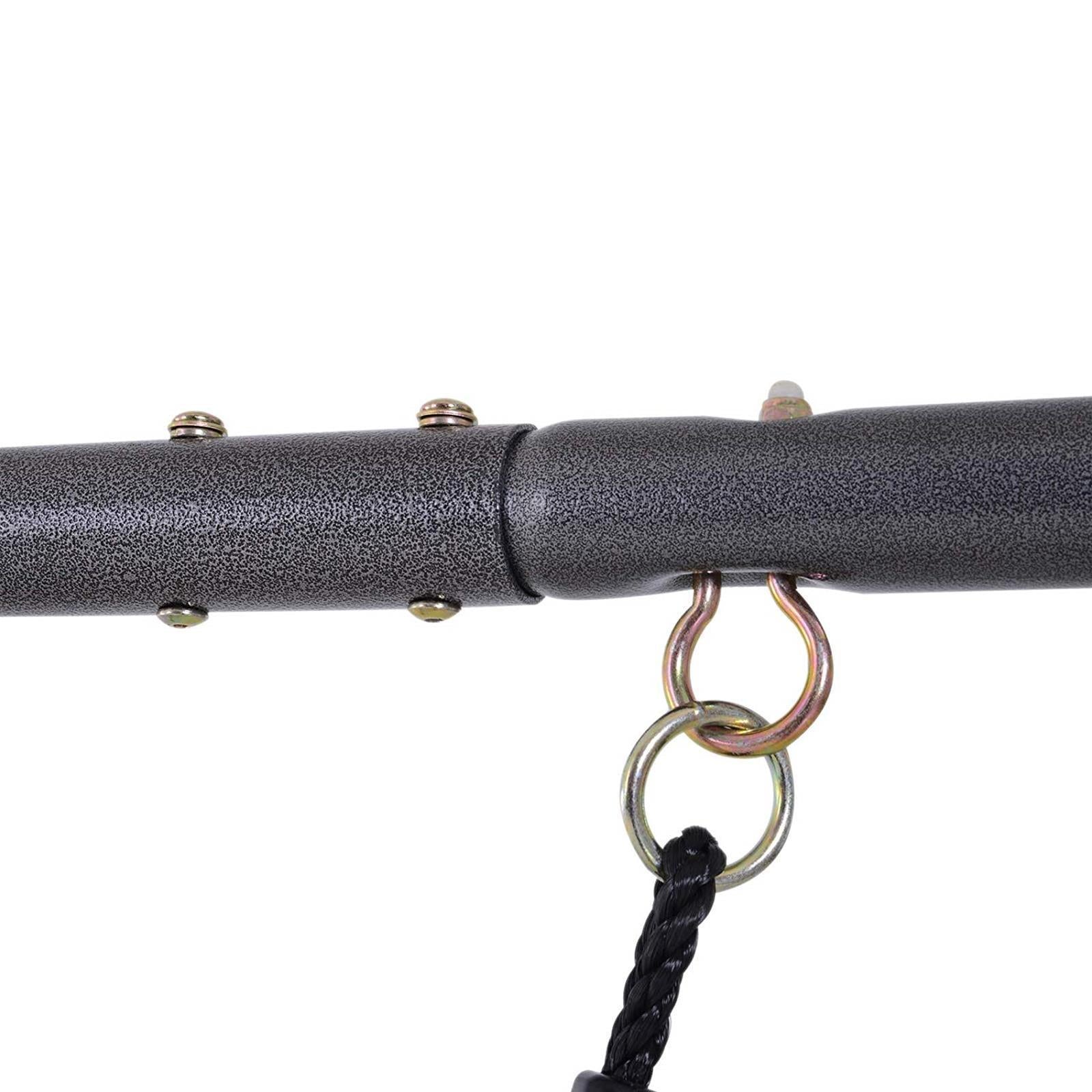 Altalena con struttura in metallo da giardino per bambini con seggiolino da esterno