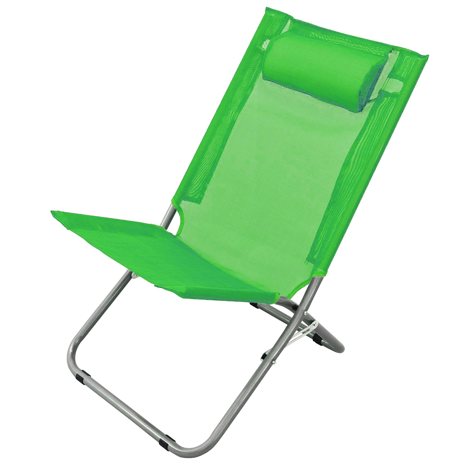 Sedia "Alta steel" in texilene spiaggina da mare pieghevole blu struttura in metallo