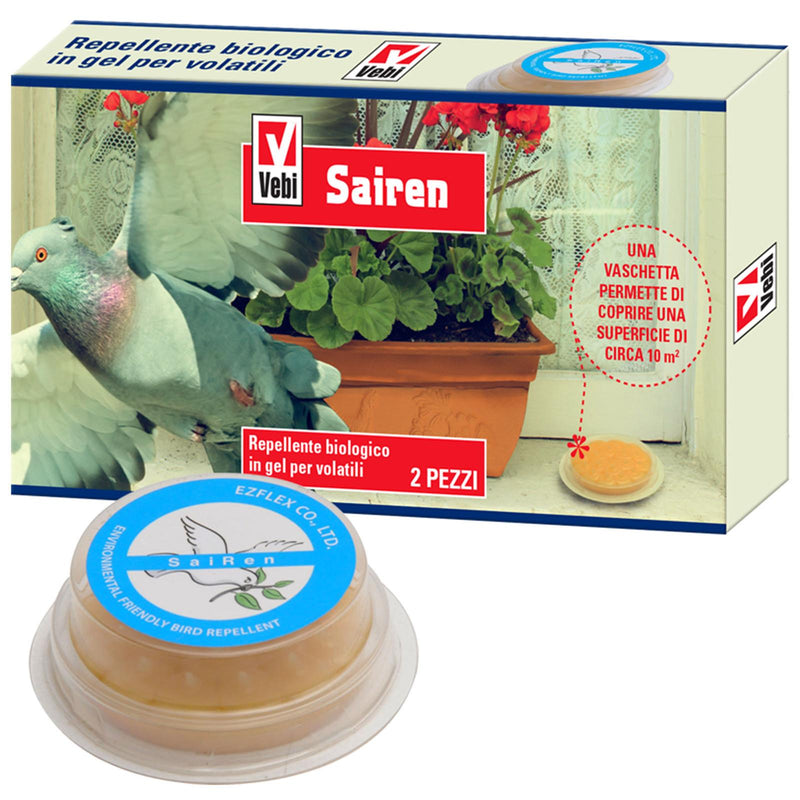Pz 2 repellente disabituante per piccioni volatili biologico in gel sairen
