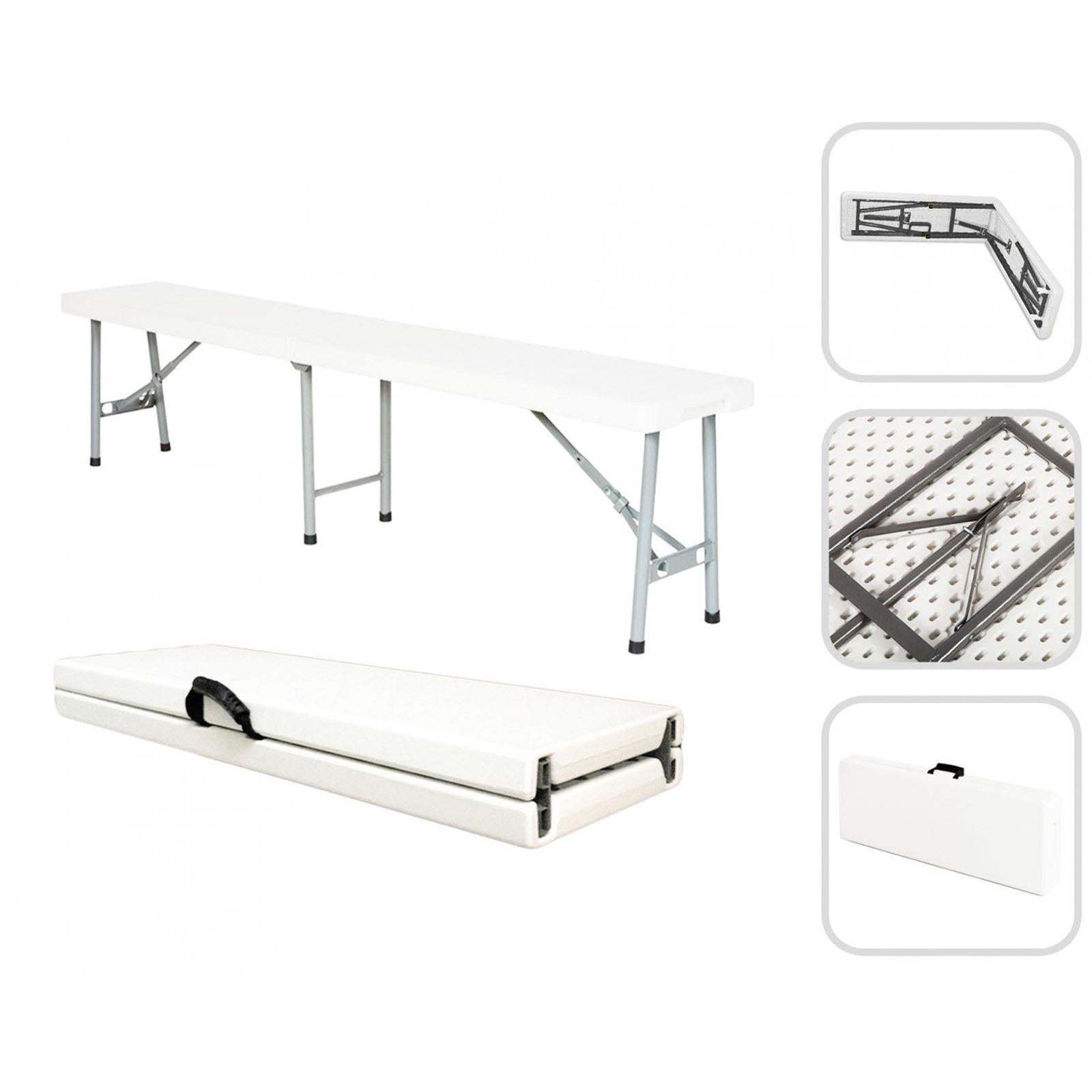 Tavolo pieghevole da catering e campeggio a valigetta con maniglia