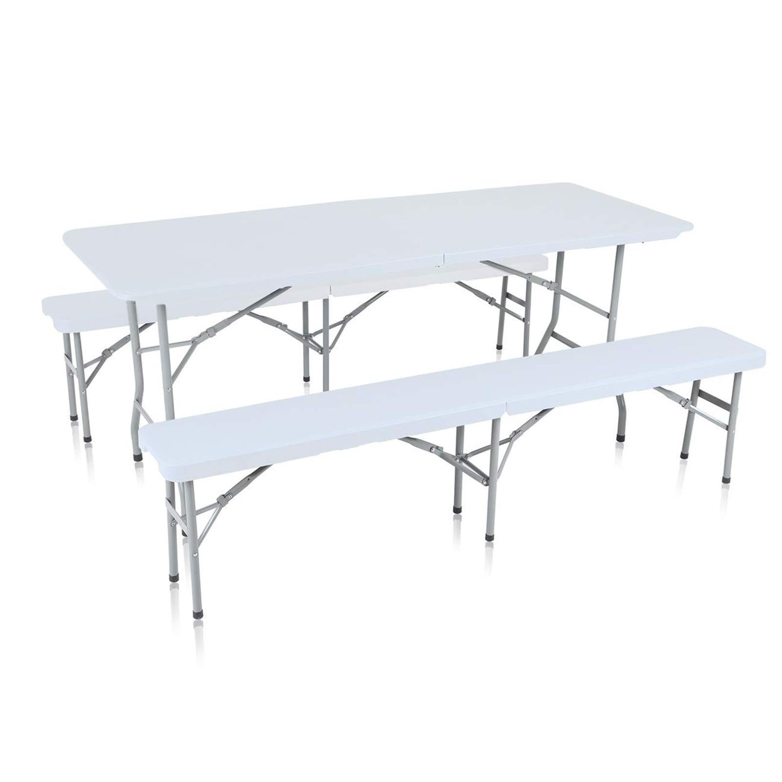 Tavolo pieghevole da catering e campeggio a valigetta con maniglia