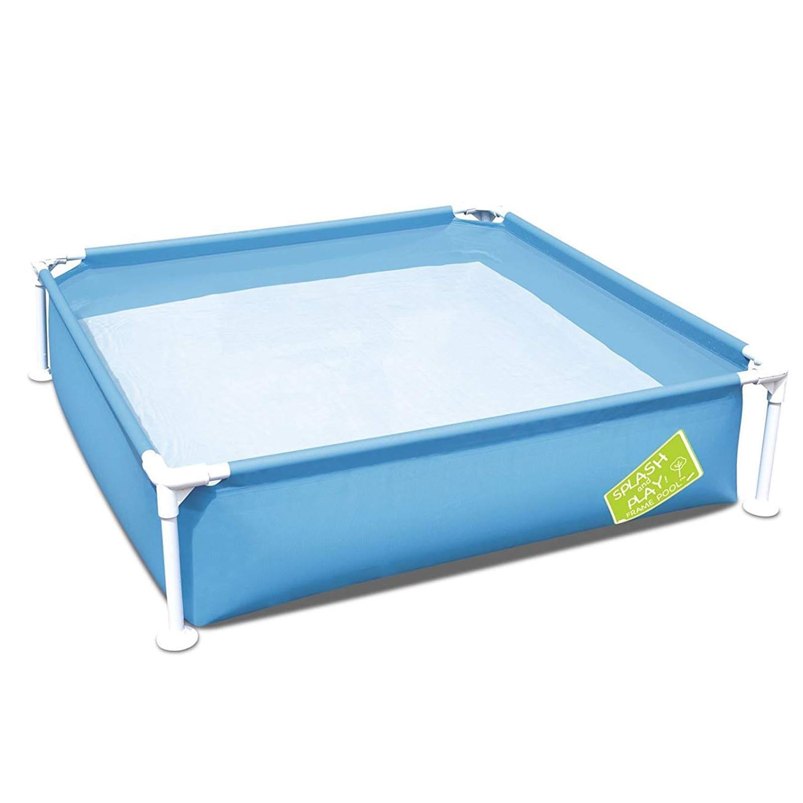 PISCINA QUADRATA 122X122 DA GIARDINO BALCONE MARE SPIAGGIA BAMBINO BAMBINA
