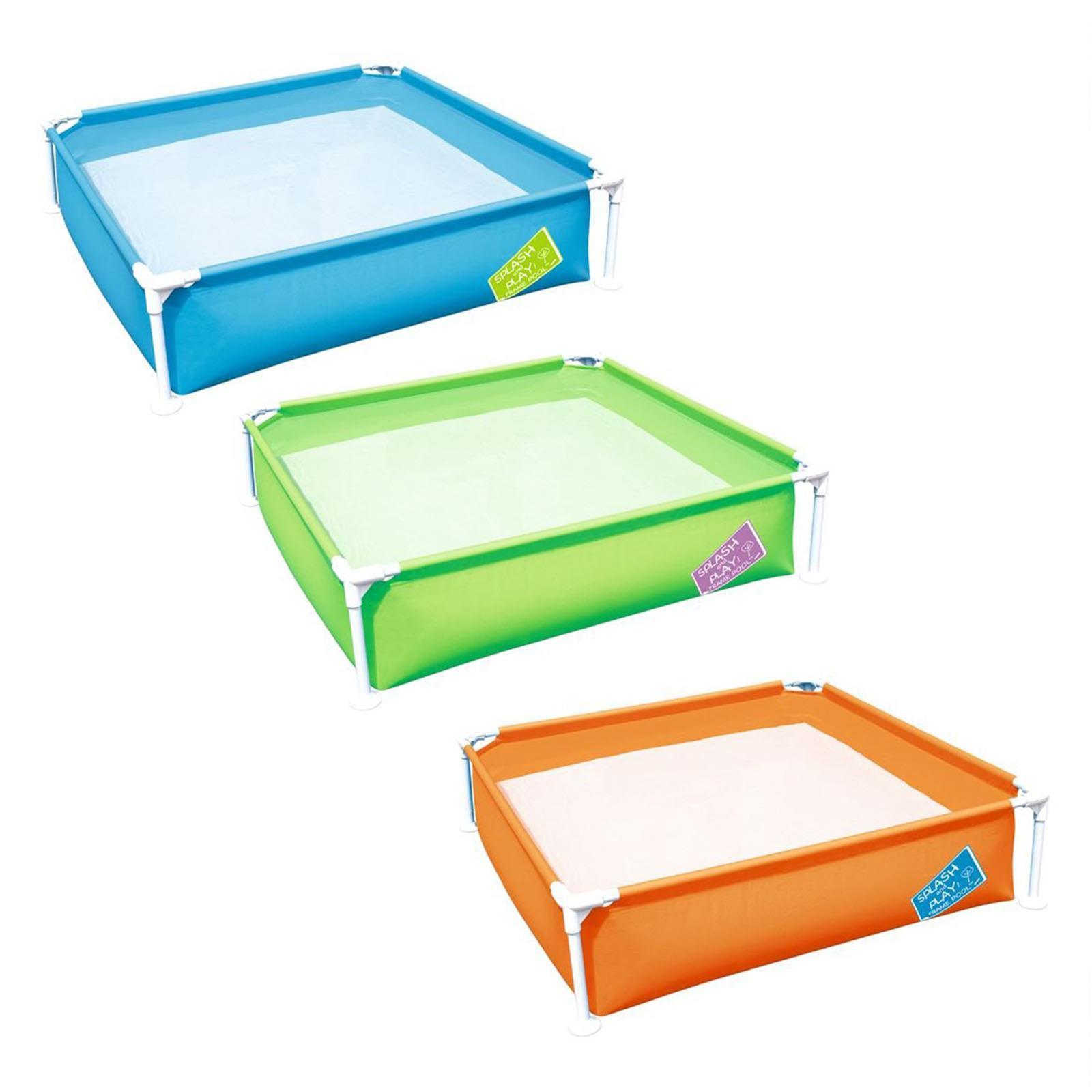 PISCINA QUADRATA 122X122 DA GIARDINO BALCONE MARE SPIAGGIA BAMBINO BAMBINA