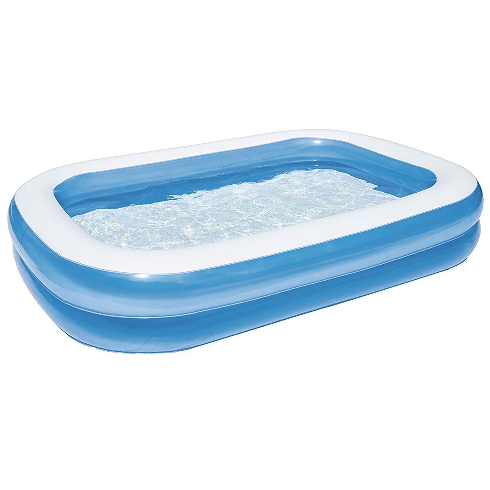 PISCINA GONFIABILE RETTANGOLARE 201 X 150 CM DA GIARDINO BALCONE VERANDA BAMBINI