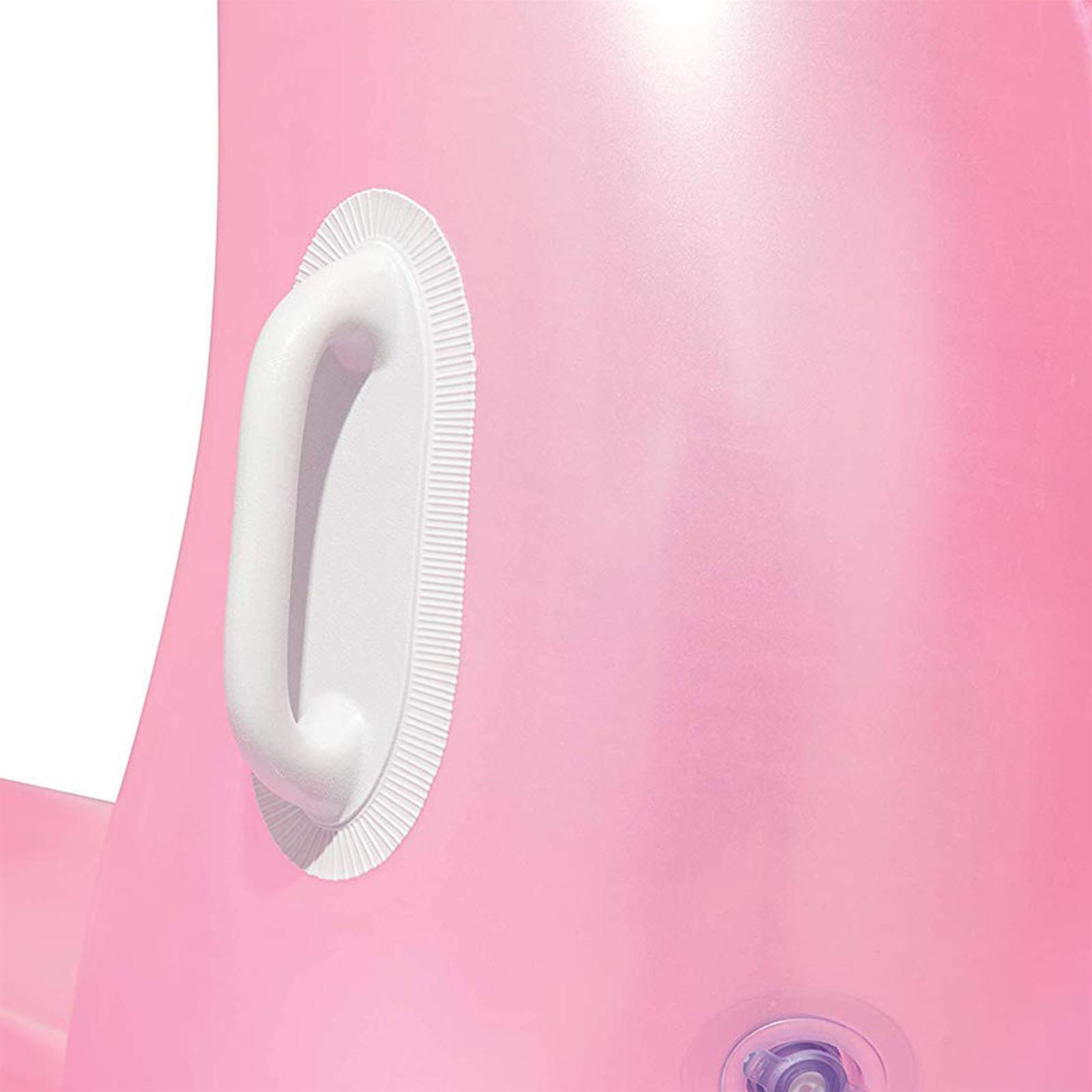 Gonfiabile fenicottero rosa grande 173 x 170 cm cigni mare piscina spiaggia materasso gommone