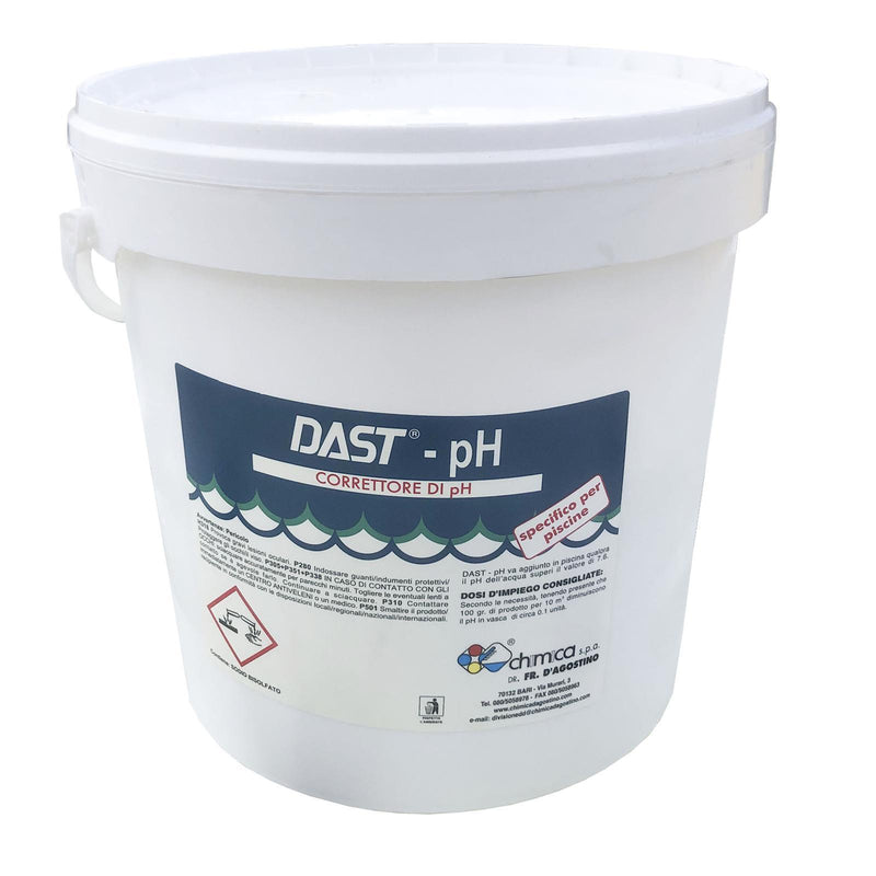 Correttore professionale riduttore granulare PH meno "Dast ph -" per piscine ad azione rapida