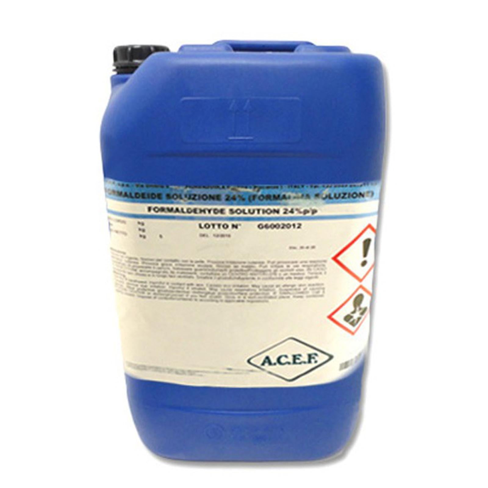 Kg 25 formalina 24 % soluzione antisettica e disinfettante per zoccoli antibatterica