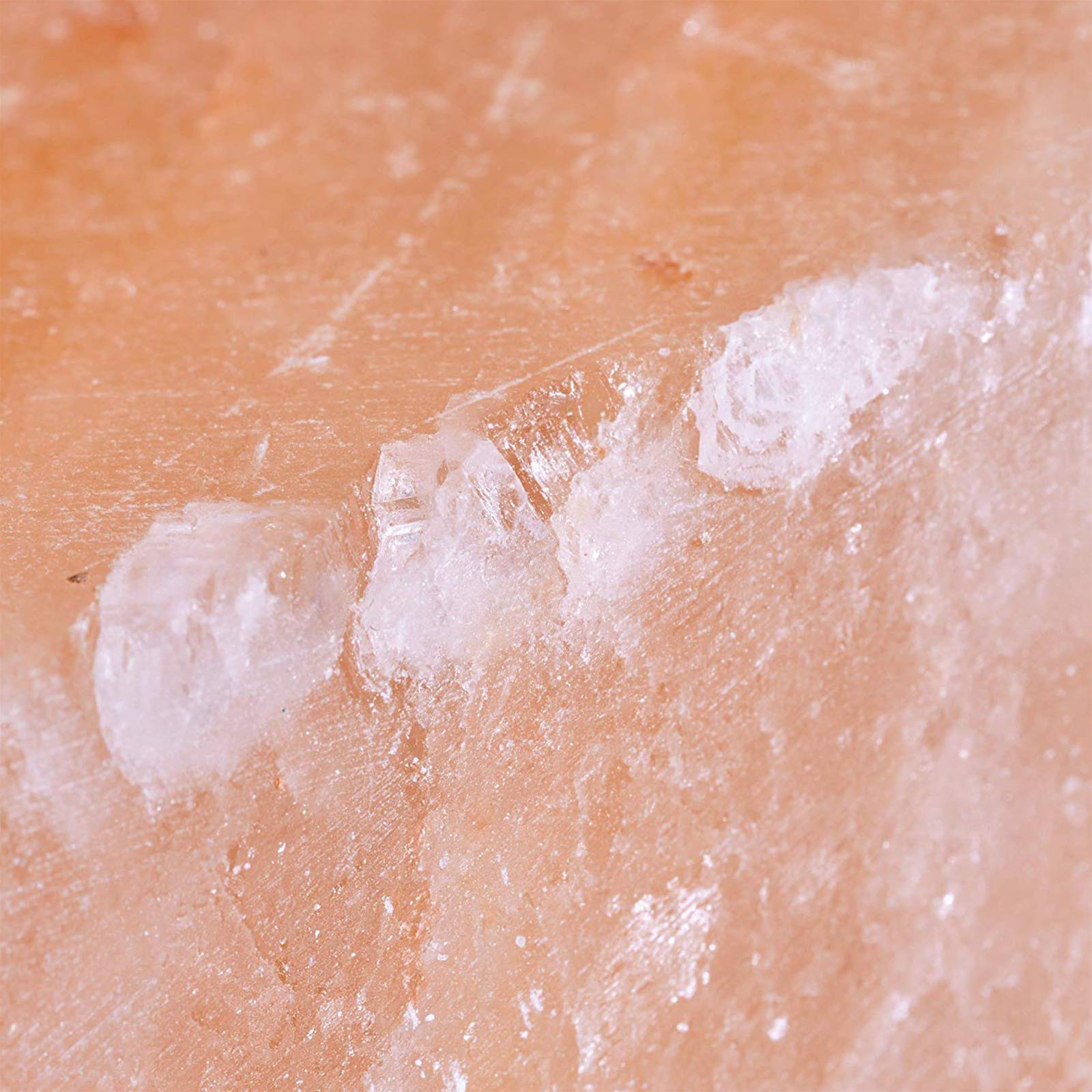 KG 1 PIETRA SALINA PER GRIGLIARE BARBECUE BBQ SALE HIMALAYA 20X10 CM ROSA