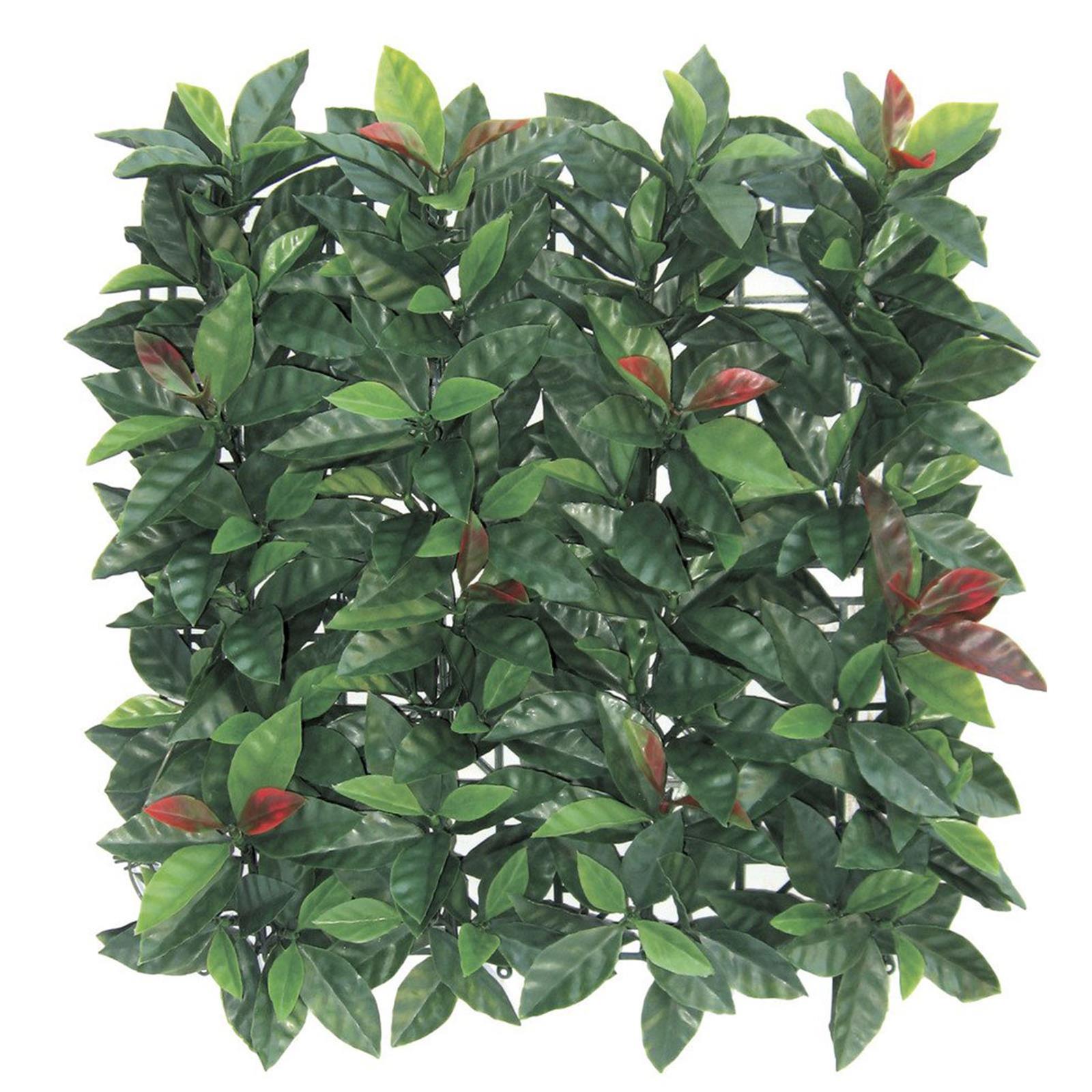 SIEPE ARTIFICIALE 1 X 1 PHOTINIA ROSSA DECORAZIONE PER BALCONI E GIARDINO ANTI UV