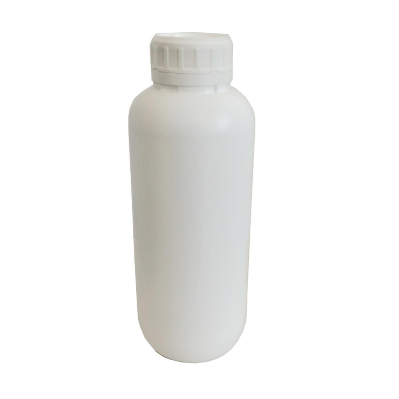Tanica in plastica riciclata per trasporto liquidi e acidi con tappo contenitore flacone (1 lt - bianco)