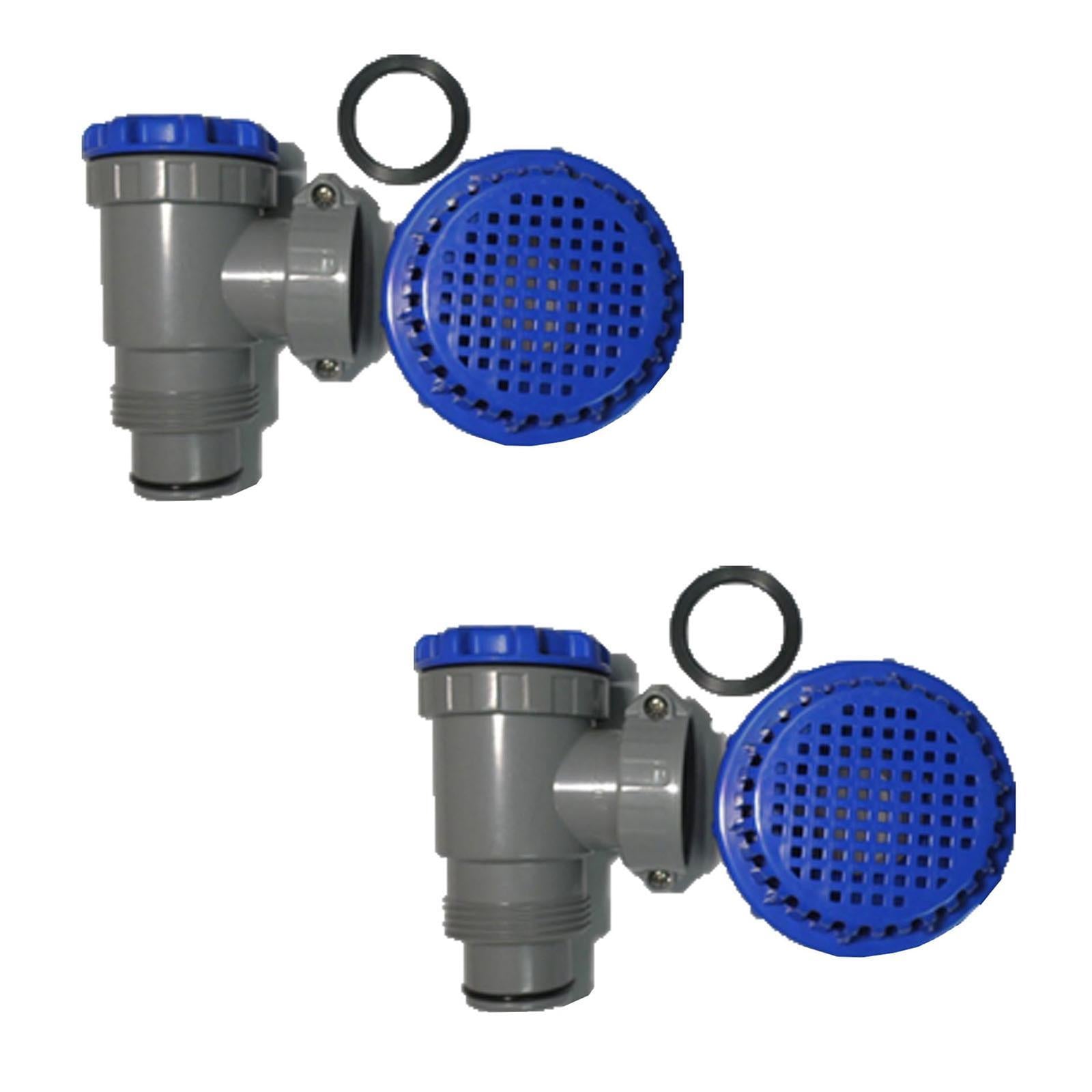 PZ 2 VALVOLA VALVOLE PISCINA COLLEGAMENTO SARACINESCA RUBINETTO FILTRO PISCINE FILTRI