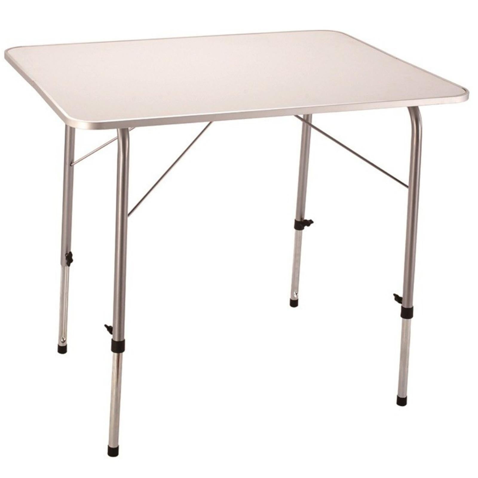 Tavolo pieghevole 80 x 60 cm da campeggio mare spiaggia in metallo piano mdf