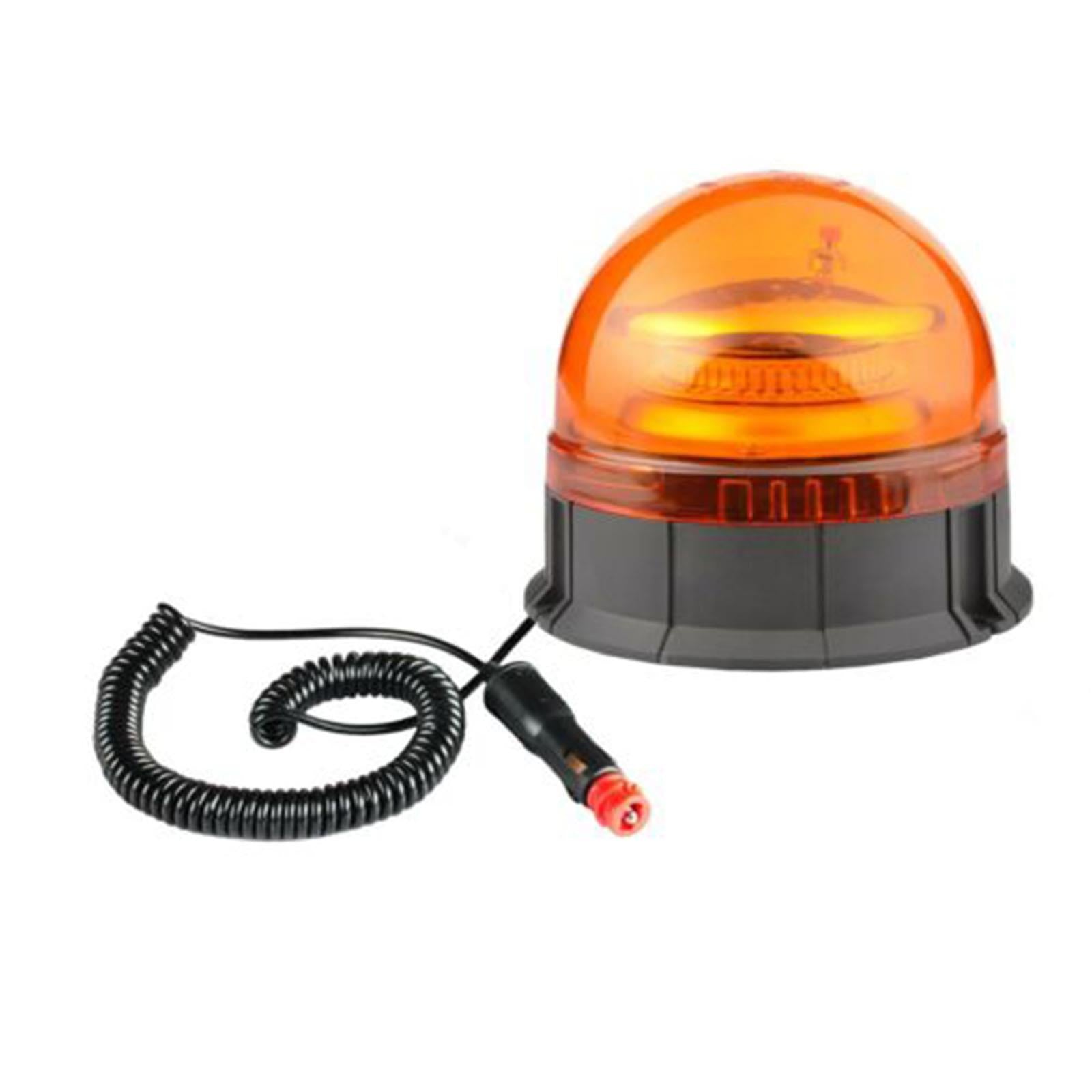 Lampeggiante girofaro a led con base magnetica e ventosa compatto per macchine agricole