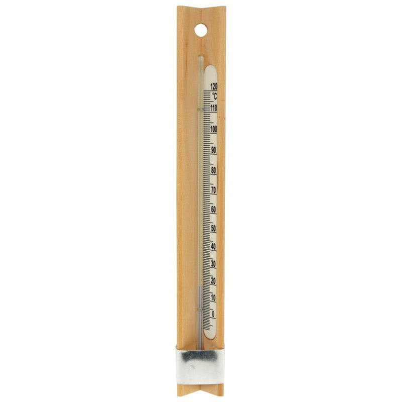 Termometro in legno da caseificio per la produzione di latte, ricotta e formaggio h 35 cm