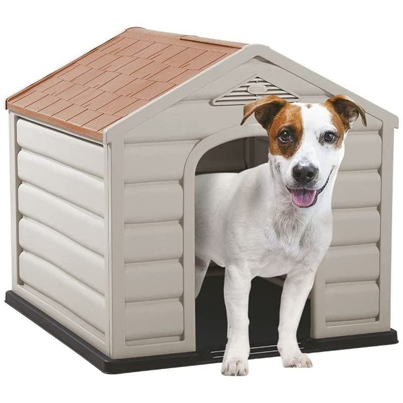 Cuccia per cani in Resina con tetto apribile da esterno