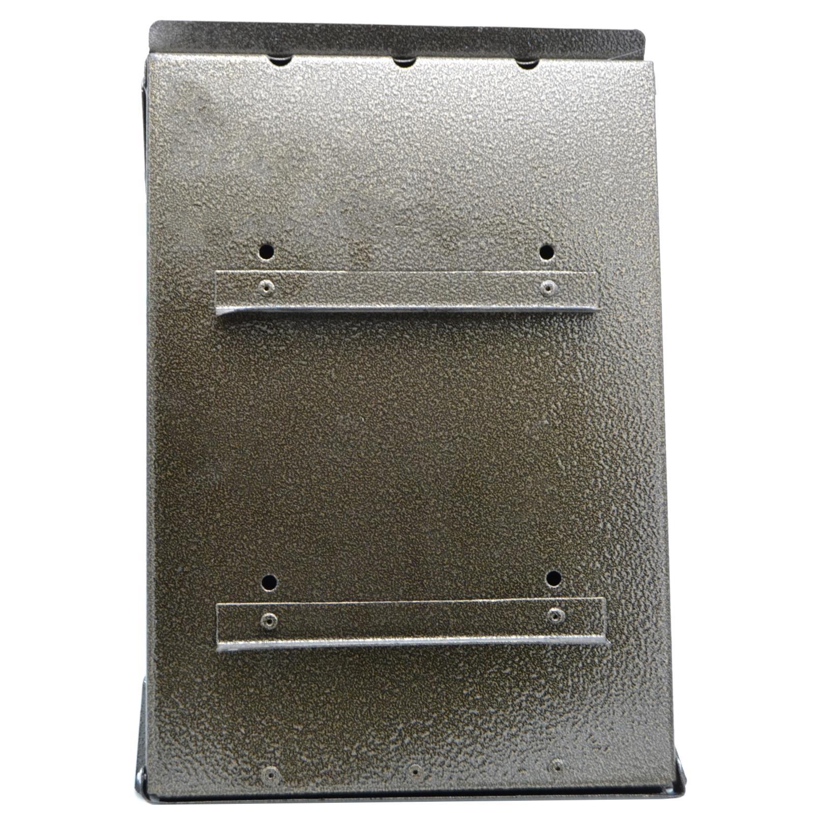 CASSETTA CASSETTE POSTA POSTALE BATTUTO BUCA LETTERE ESTERNO ACCIAIO VERNICIATO 20,5 X 8,5 X 31 CM H