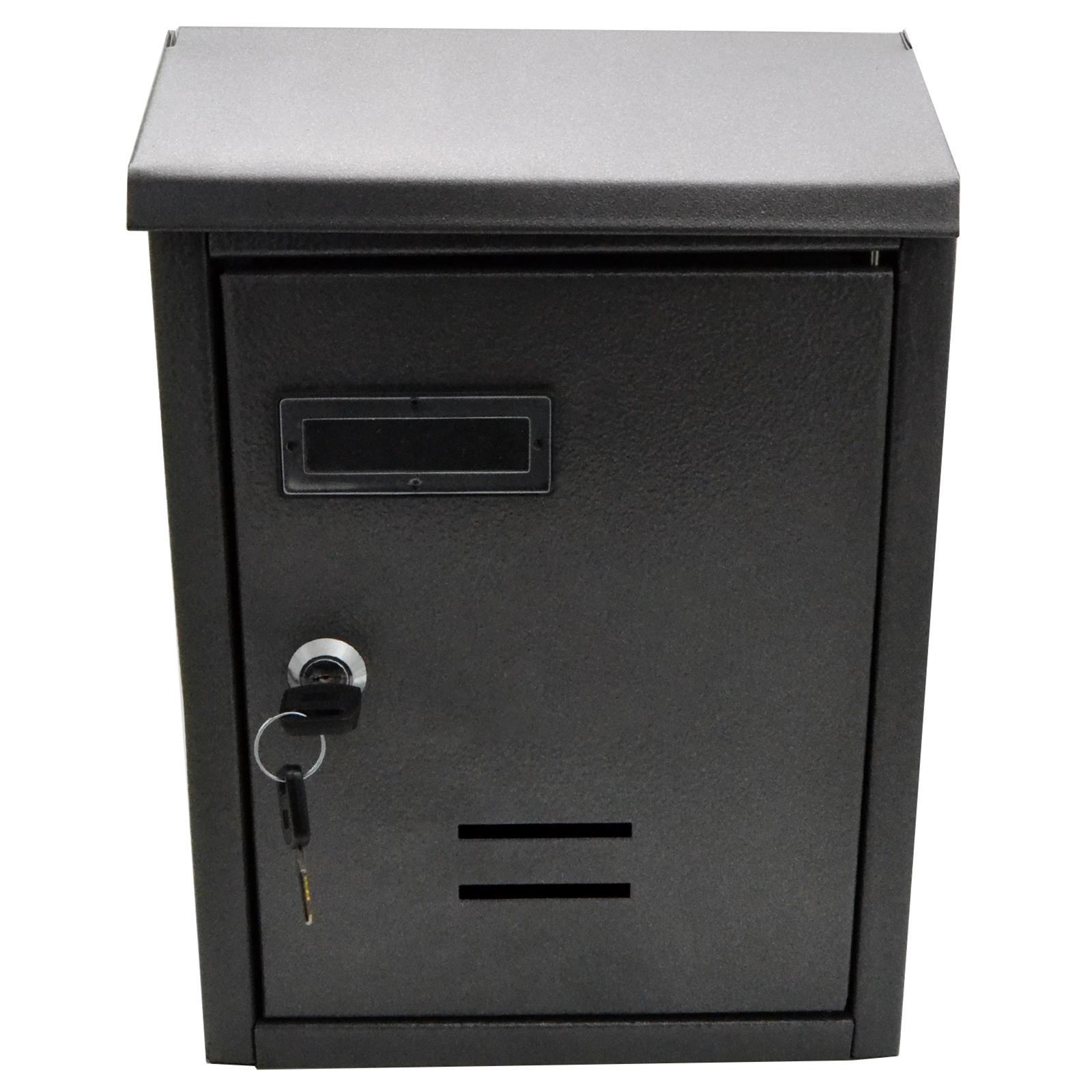 CASSETTA CASSETTE POSTA POSTALE BATTUTO BUCA LETTERE ESTERNO ACCIAIO VERNICIATO 21 X 7 X 30 CM H