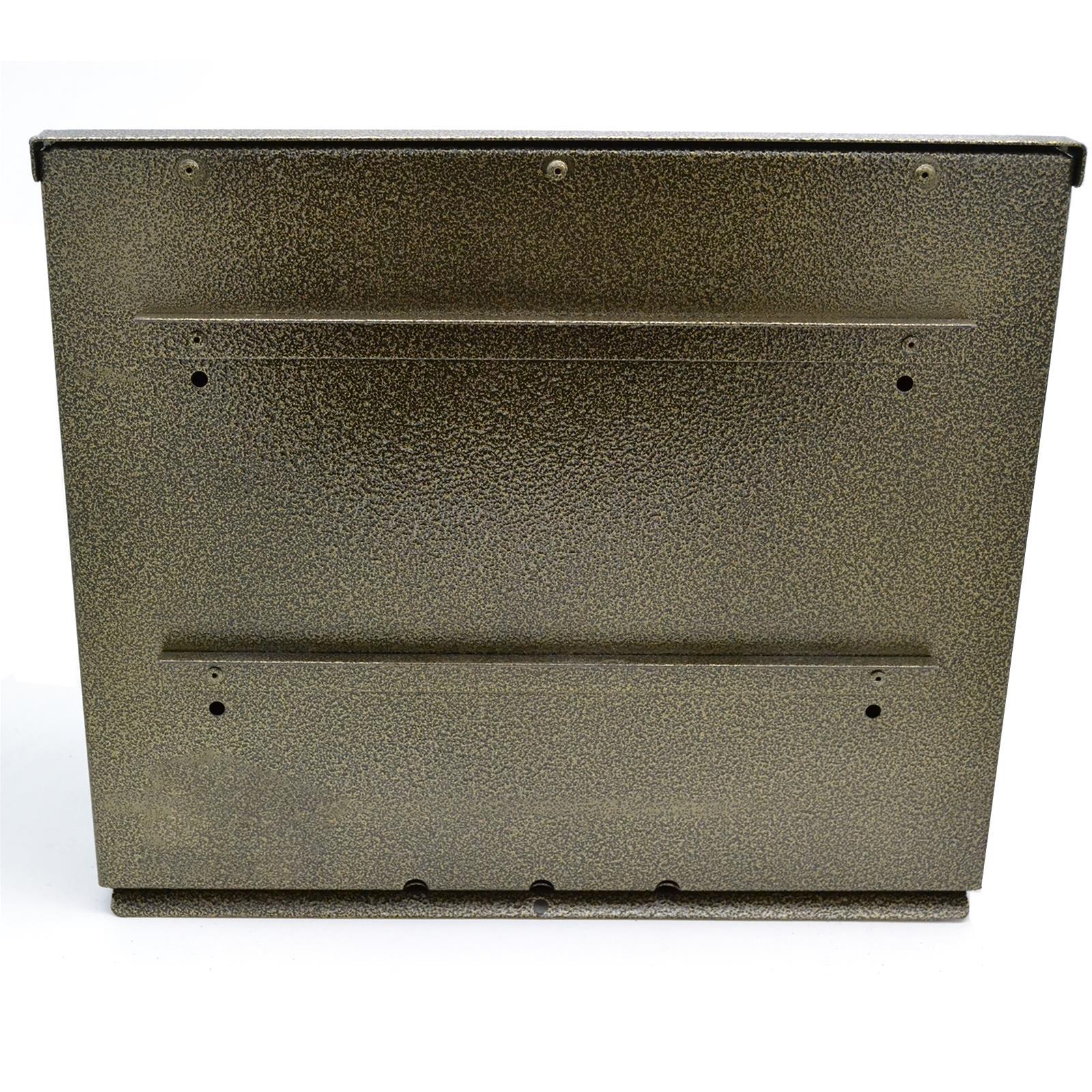 CASSETTA CASSETTE POSTA POSTALE BATTUTO BUCA LETTERE ESTERNO ACCIAIO VERNICIATO 35X 10,5 X 31 CM H