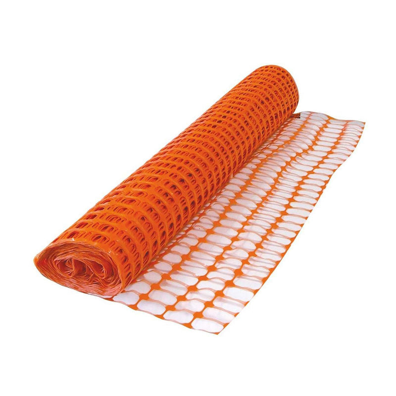 Rete segnaletica 150 gr/mq arancione in plastica per delimitazione cantieri h 100 cm 50 mt