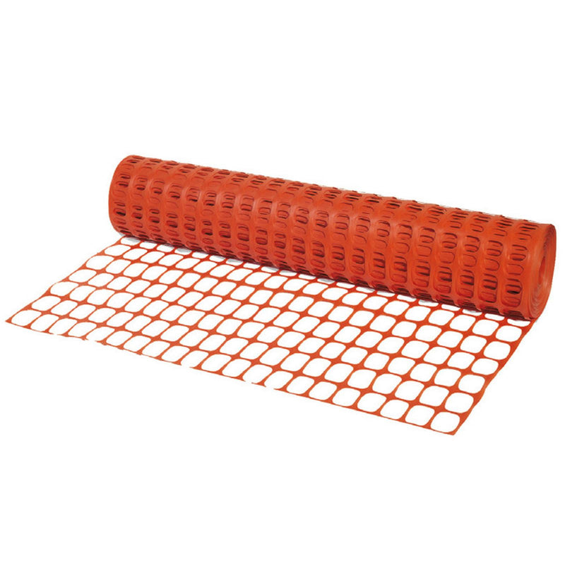 Rete segnaletica 150 gr/mq arancione in plastica per delimitazione cantieri h 100 cm 50 mt