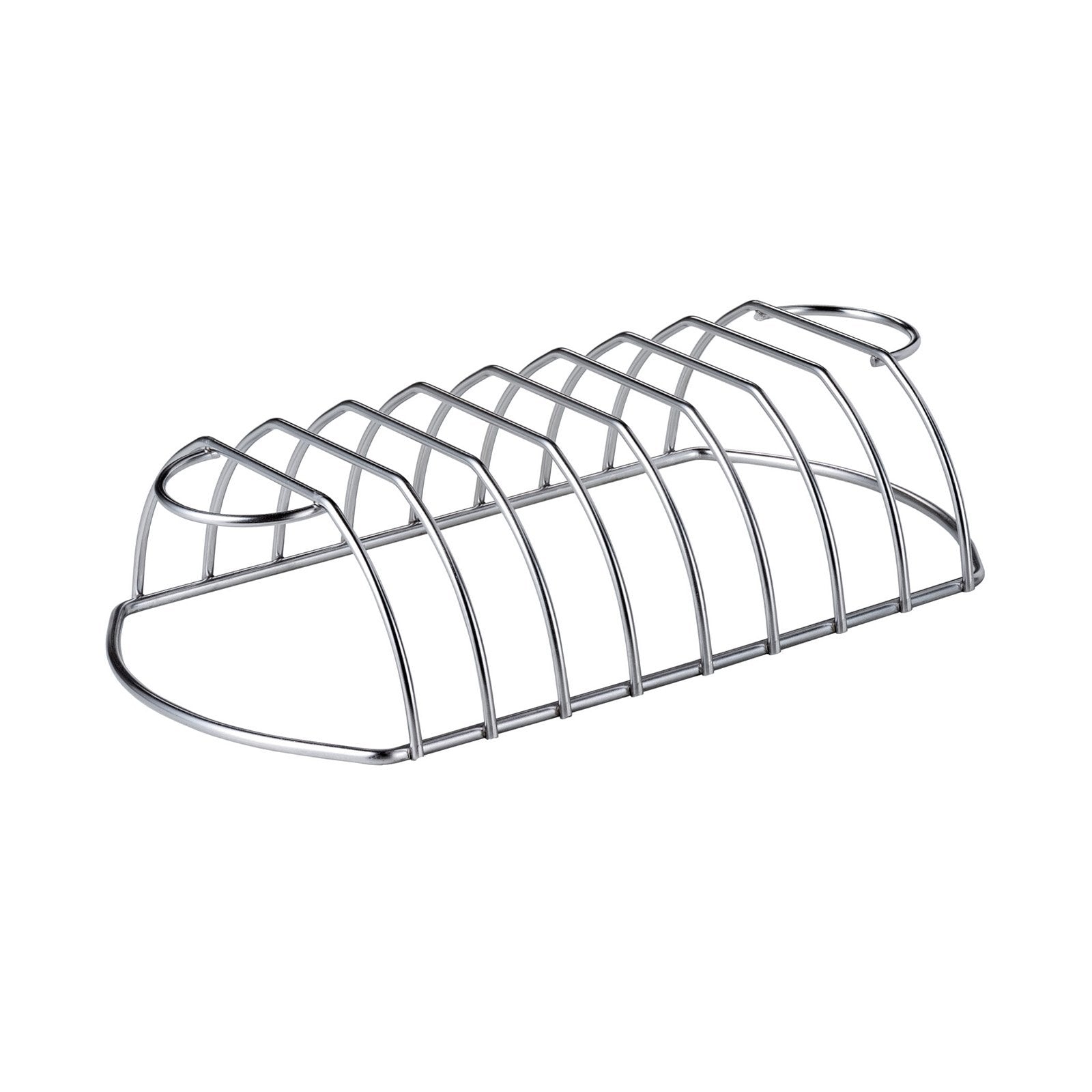 Supporto in acciaio inox per affumicatore costine e Ribs accessorio barbecue Weber