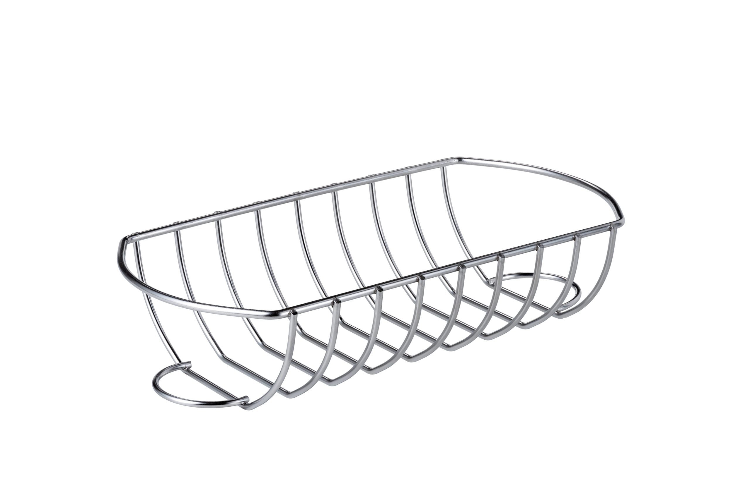 Supporto in acciaio inox per affumicatore costine e Ribs accessorio barbecue Weber