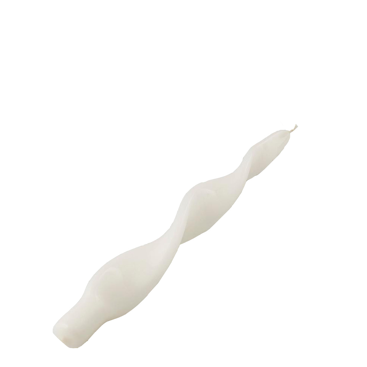 Candela fiamma spirale in cera laccata h 27 cm decorazione luminosa ambiente