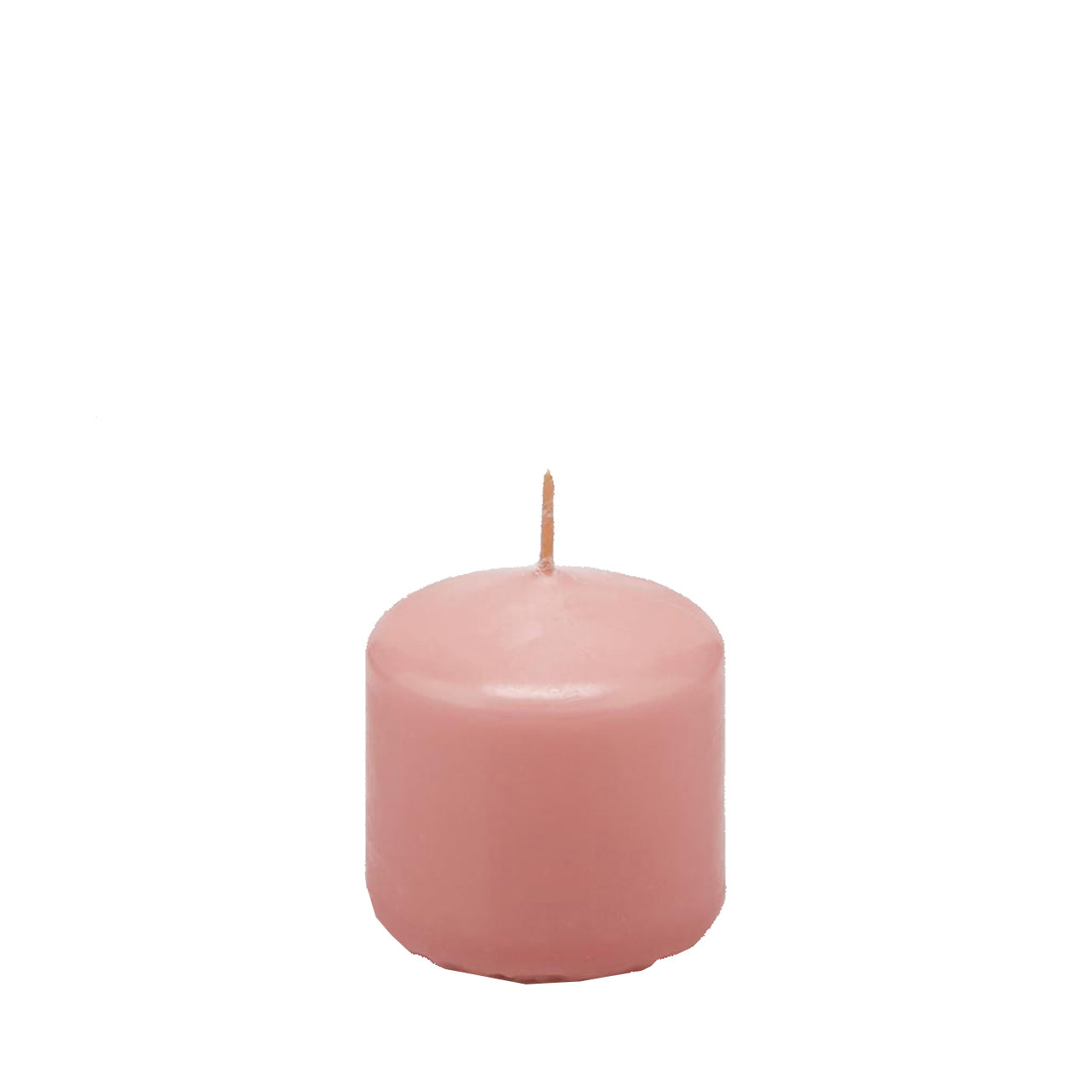 Candela classica cera moccolo decorazione luminosa per ambienti rosa antico