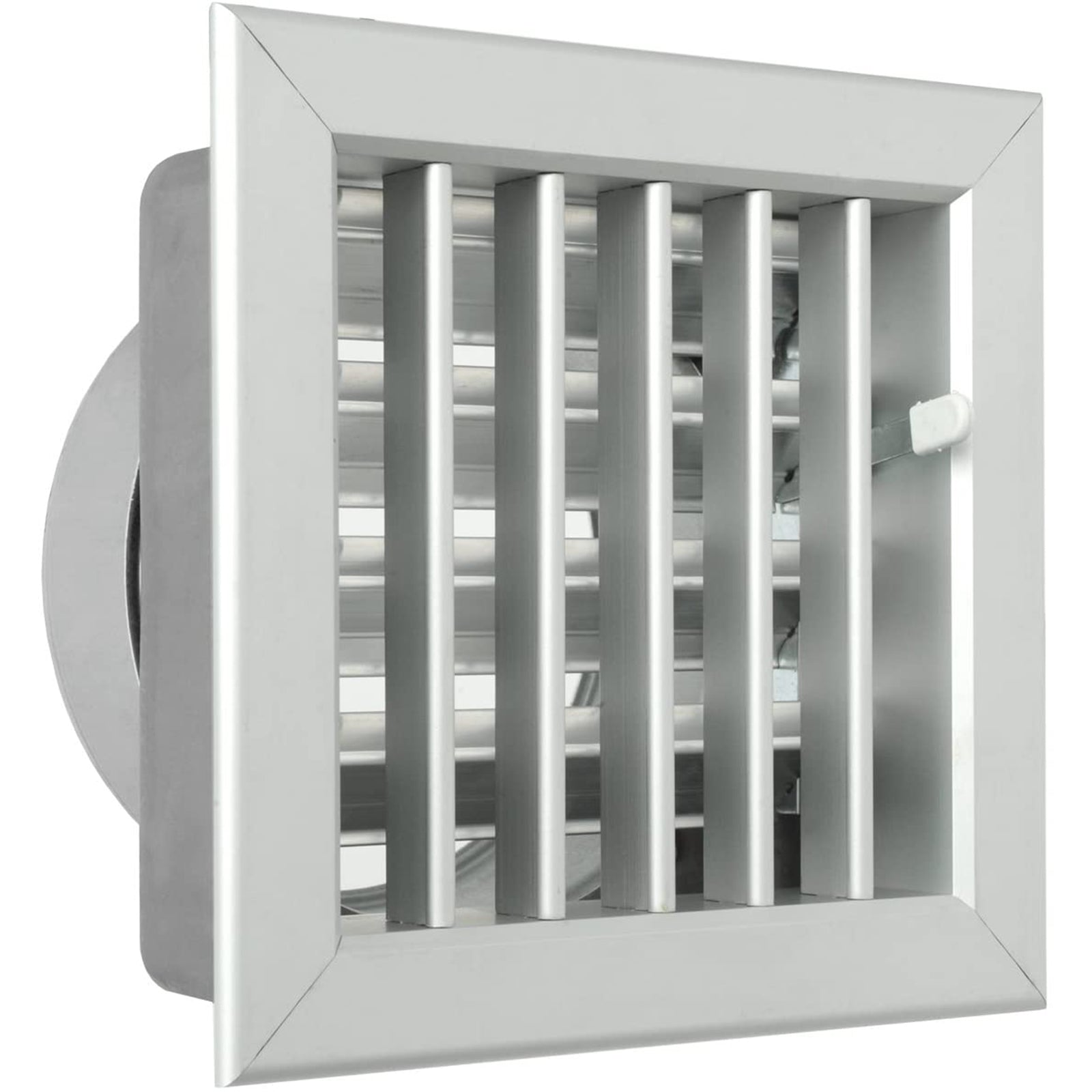 Griglia d'aerazione rettangolare in alluminio ad incasso per camino