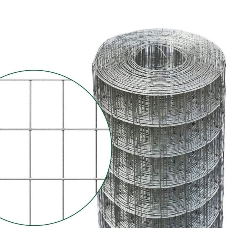 Rete elettrosaldata per recinzione in metallo, maglia rettangolare 75 x 50 mm