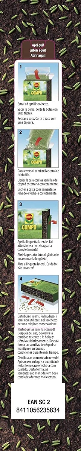 Seme "Prato in Ombra" tappeto erboso per zone ombreggiate da alberi e piante