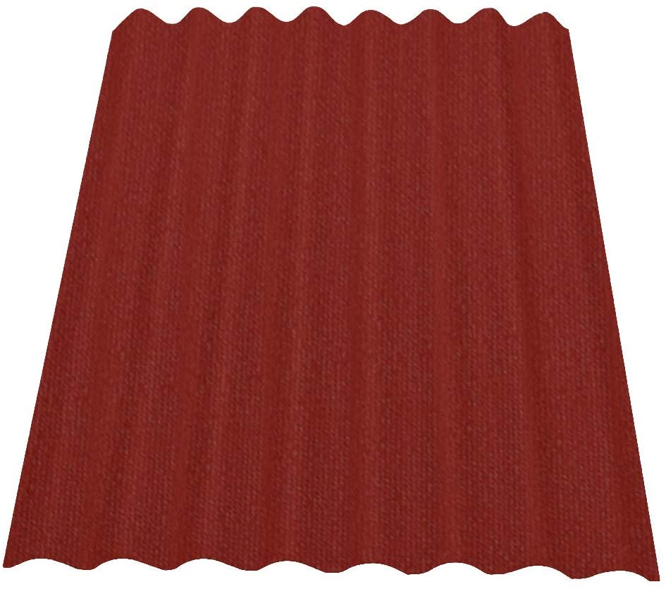 Lastra di copertura catramata 95 x 200 cm colorazione rosso Mattone