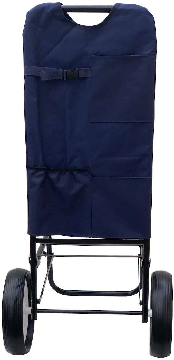 Carrello pieghevole "Sirio" porta spesa con ruote utile per spiaggia e città