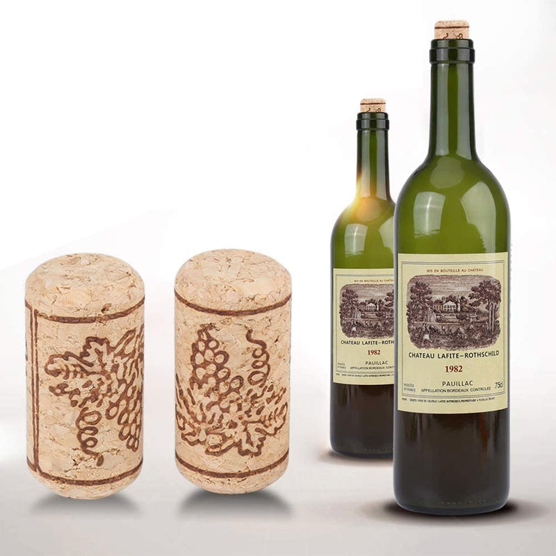 Tappi di sughero "Agglomerato" per bottiglie di vino impermeabili Ø23 x 38 mm 100 pezzi