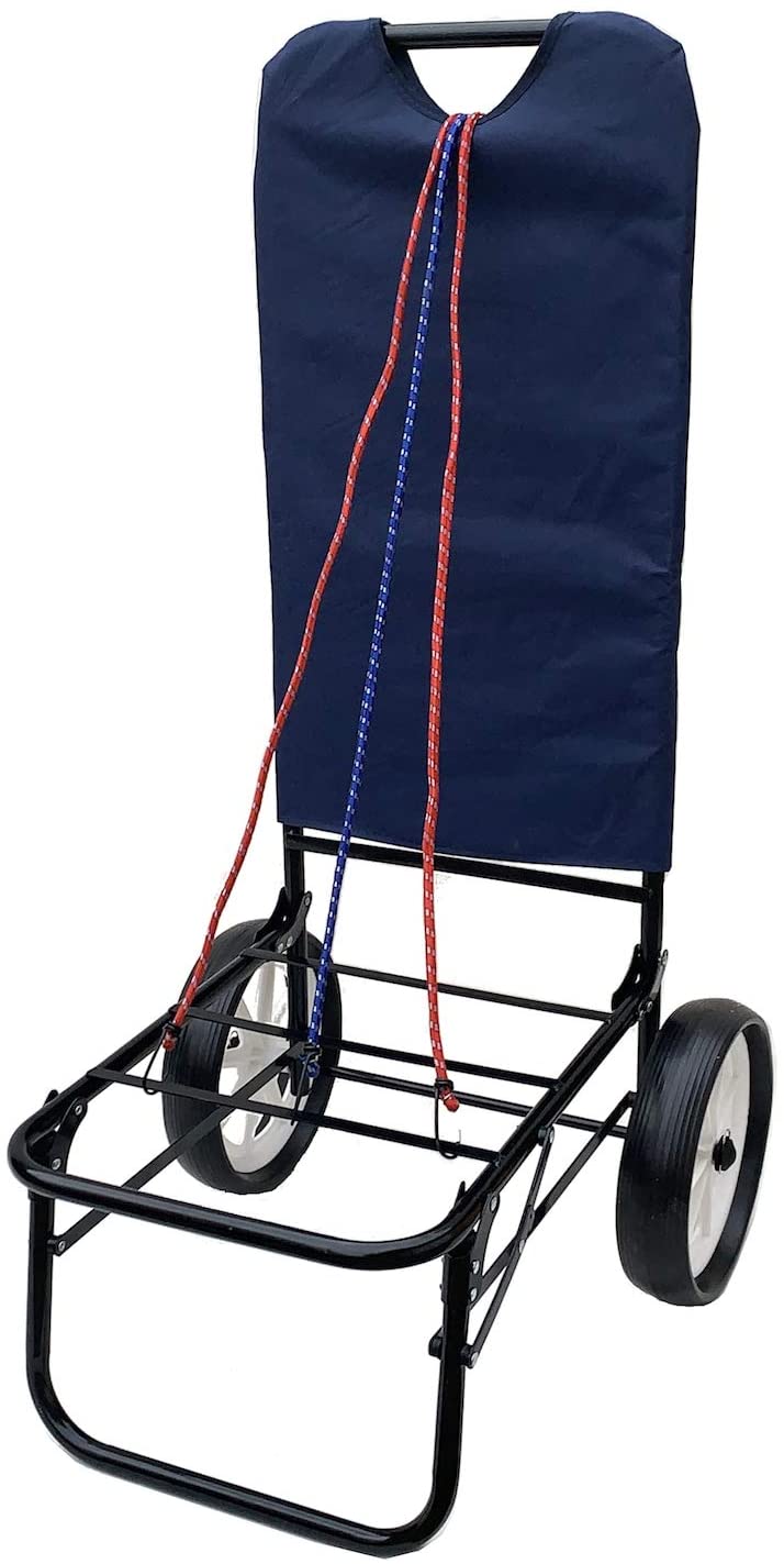 Carrello pieghevole "Sirio" porta spesa con ruote utile per spiaggia e città