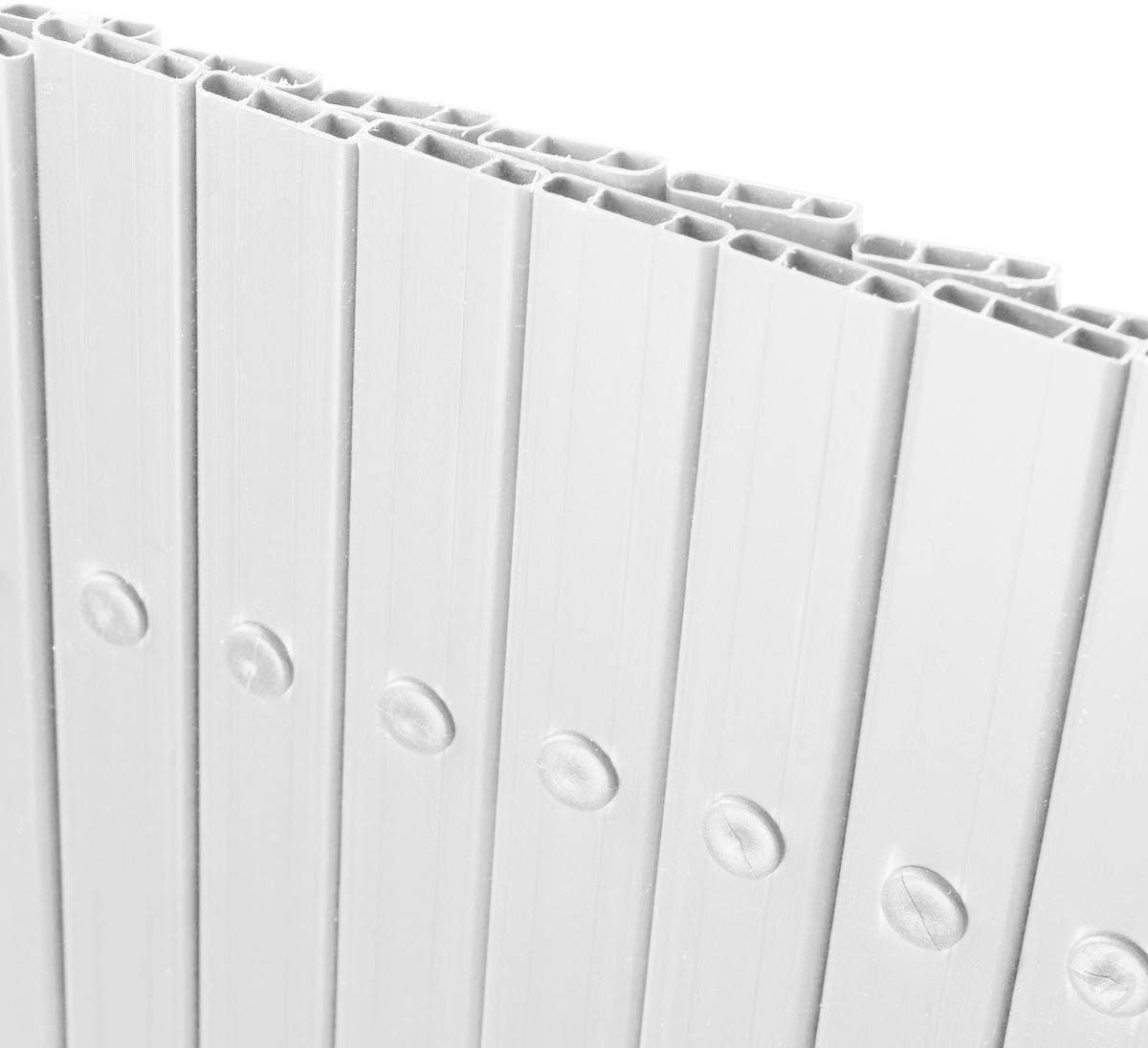 Traliccio estensibile per piante rampicanti in pvc Bianco