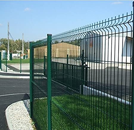 Pannello rigido per recinzione modulare plastificato Verde "Border" maglia 10 x 5 cm