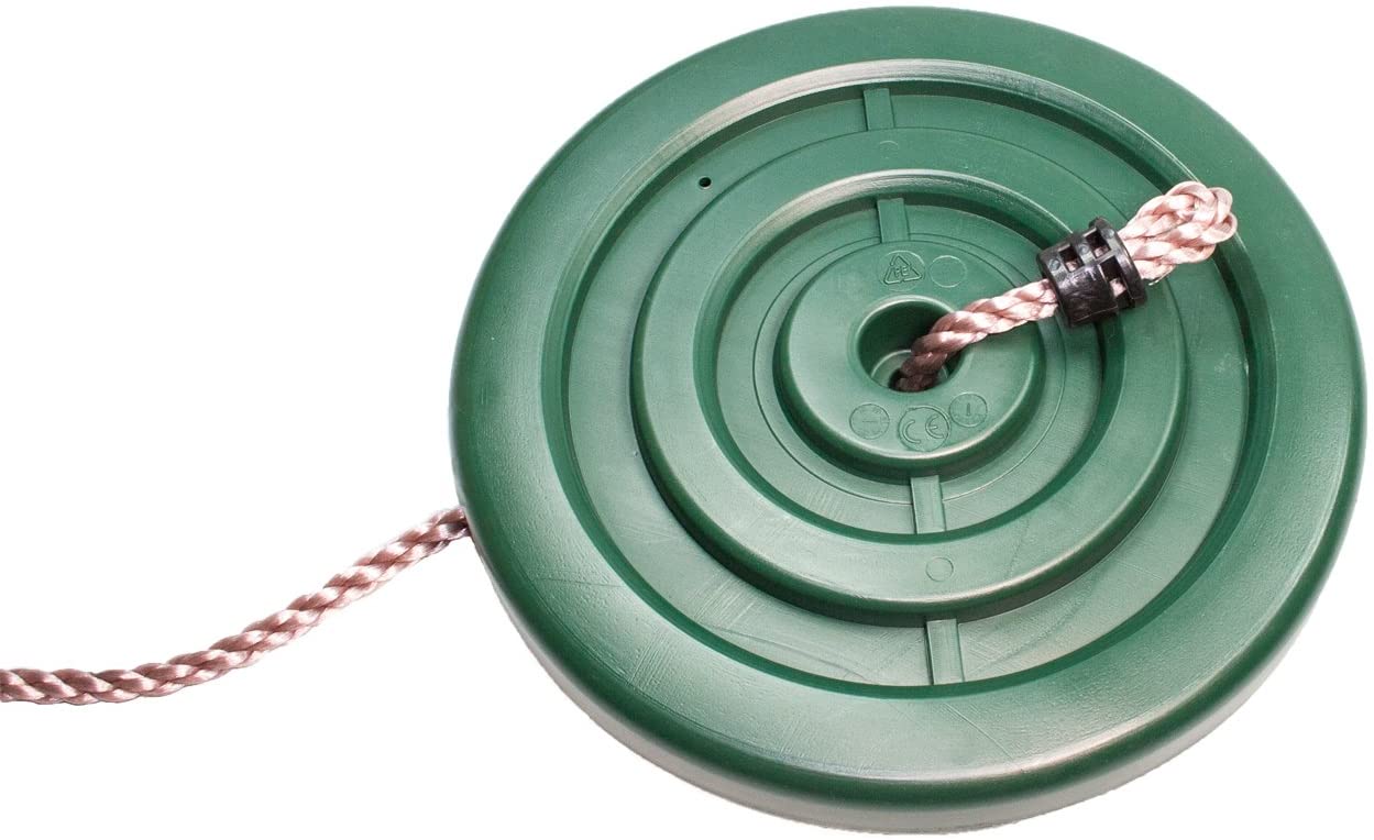 Seggiolino a disco per altalena in plastica con corde per arrampicata