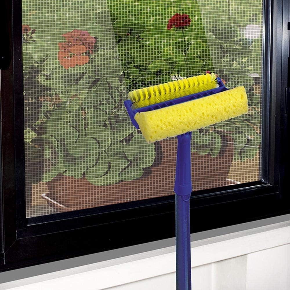 Spazzola di pulizia per zanzariera con attacco manico universale