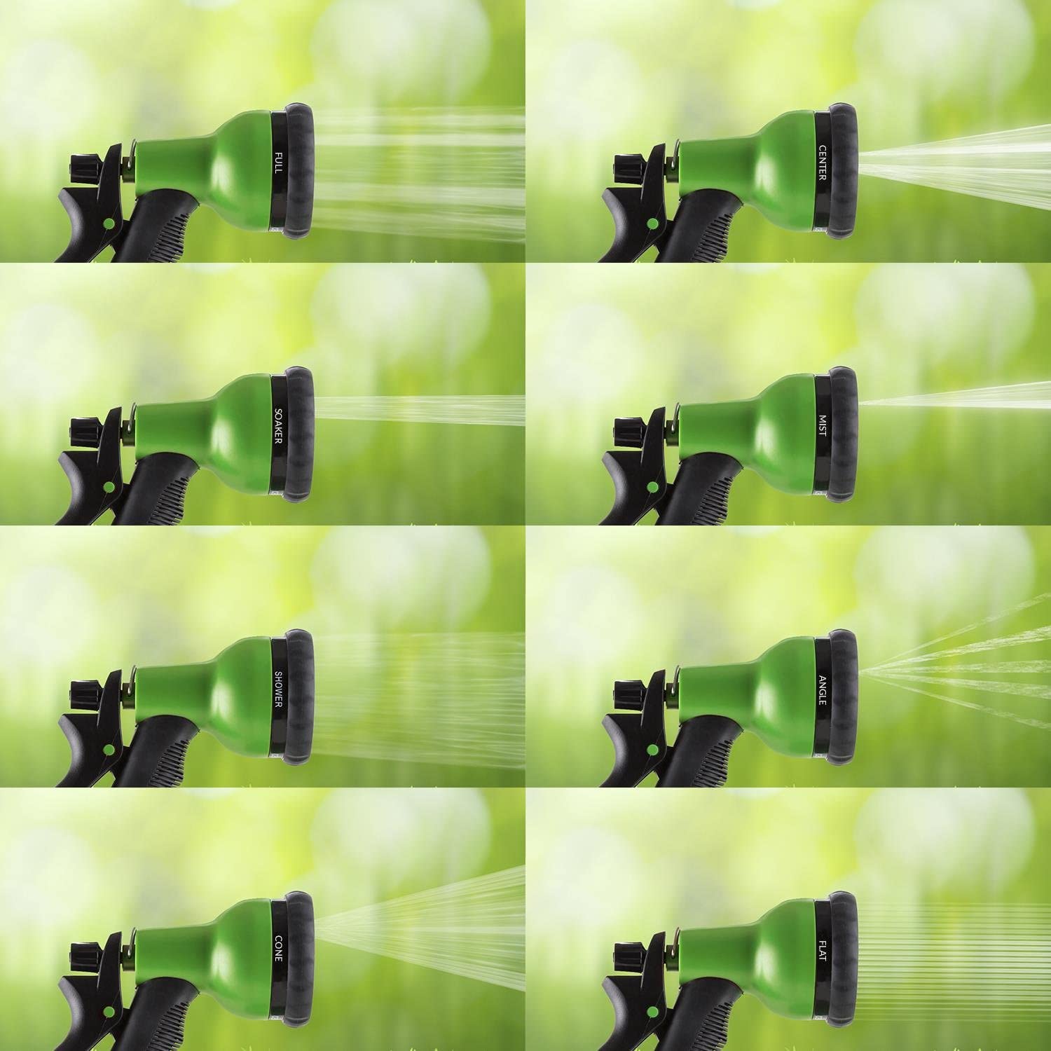 Tubo da giardino estendibile con pistola 7 funzioni per balcone e veranda