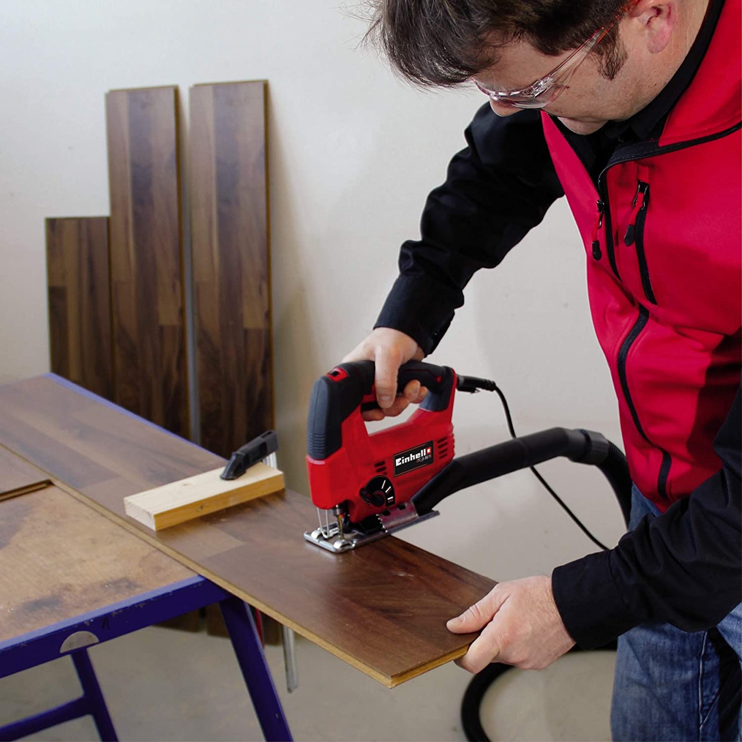 Sega da traforo seghetta TC-JS 80/1 con aspirazione polvere movimento pendolare 4 livelli