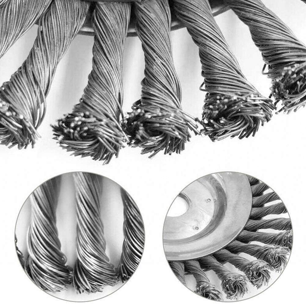 Spazzola per decespugliatore disco da diserbo in acciaio zincato, rimuovi erbacce, muschio e rovi