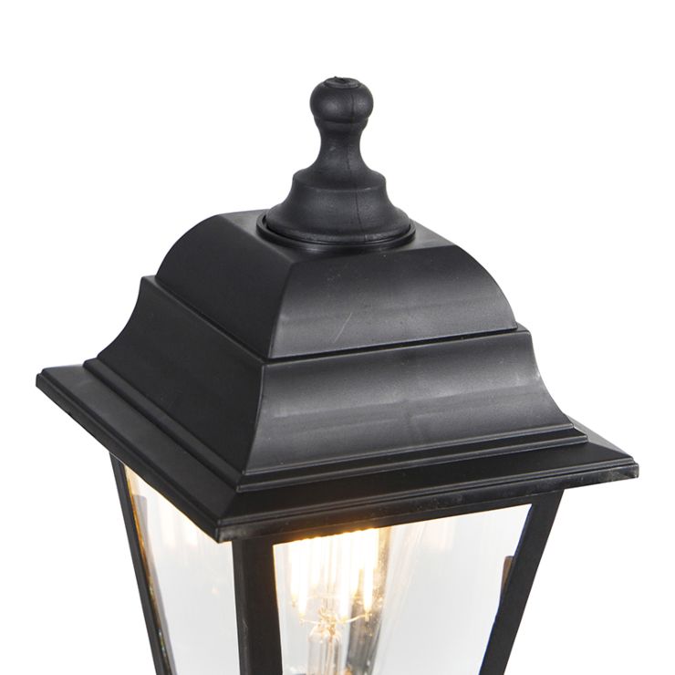 Lampione con colonna "Old" lampada da esterno in alluminio anticato h 121 cm