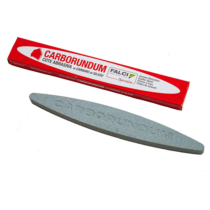 Pietra cote "Carborundum" per affilare coltelli, forbici e falci al corindone 23 cm
