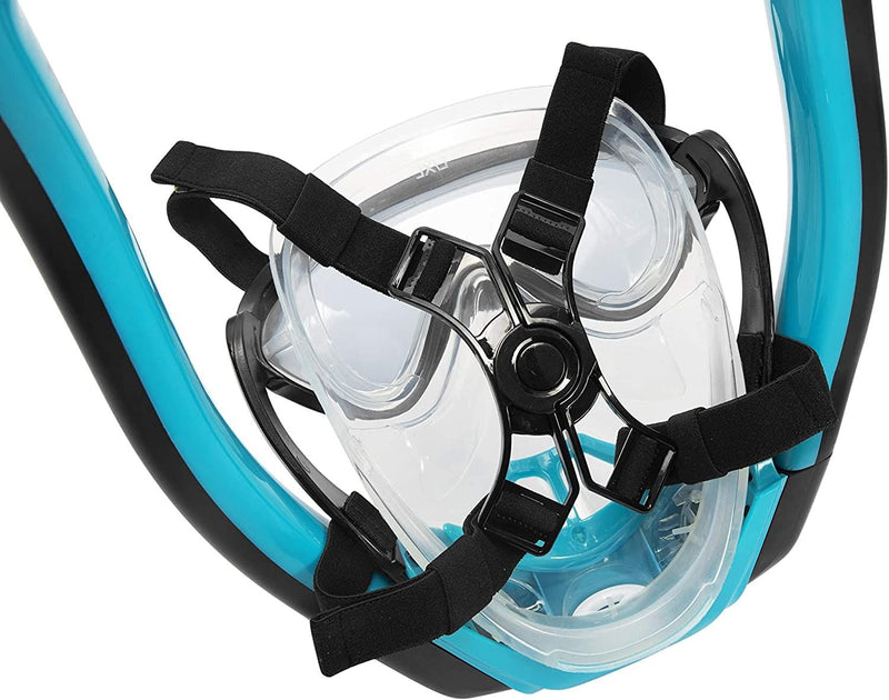 Maschera con boccaglio hydro-pro flowtech per immersioni e snorkeling da adulti