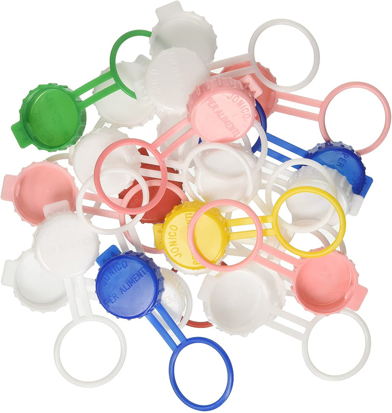 Tappi in plastica con anello per bottiglie di vetro "Jonico" Ø 2,5 cm