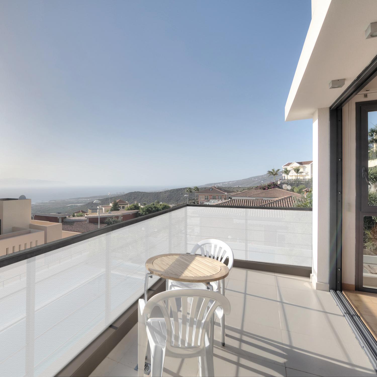 Rete ombreggiante per recinzioni e coperture telo in tessuto Bianco coprente al 90%